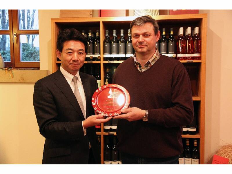 The owner of Misuzu company with Mr. Sebo