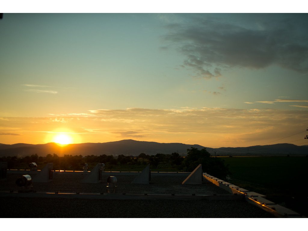 Sunset from our terrase