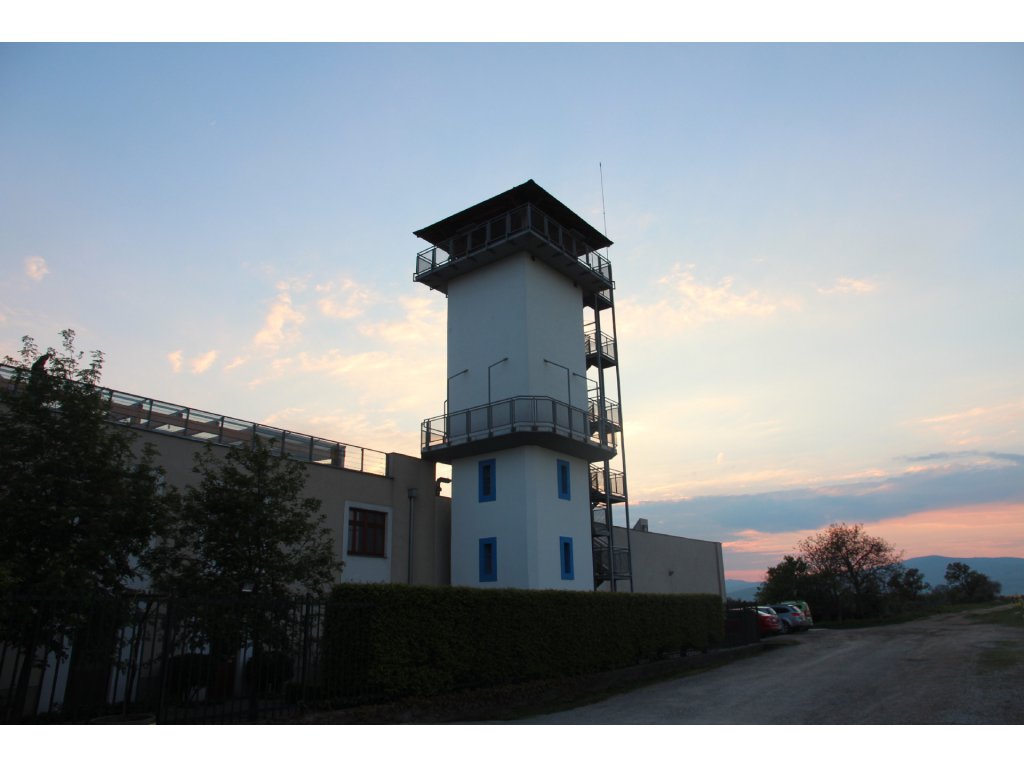 Watch tower after a sun set