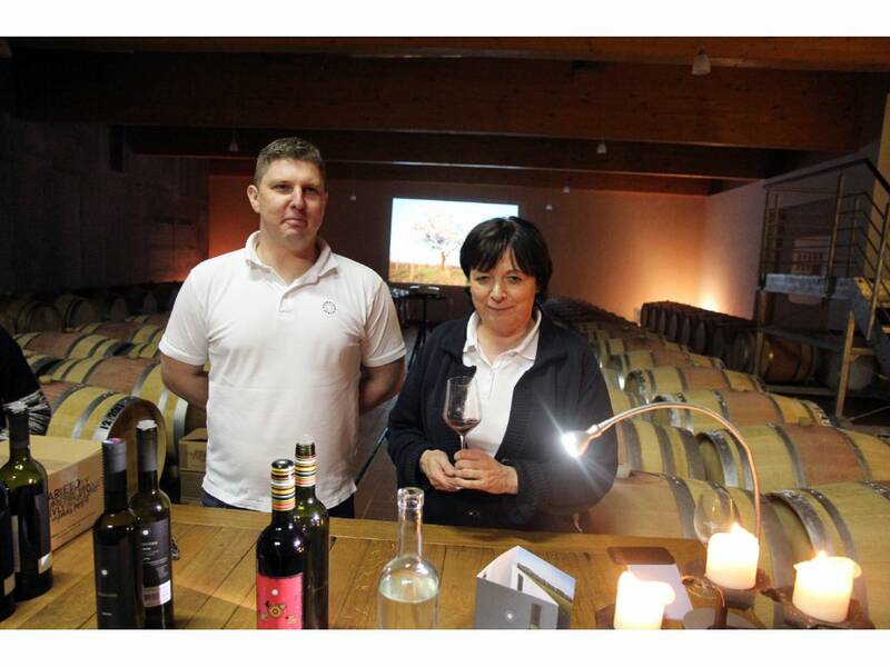 Our wine-maker Tomas Dilong with the owner Margita Sebova